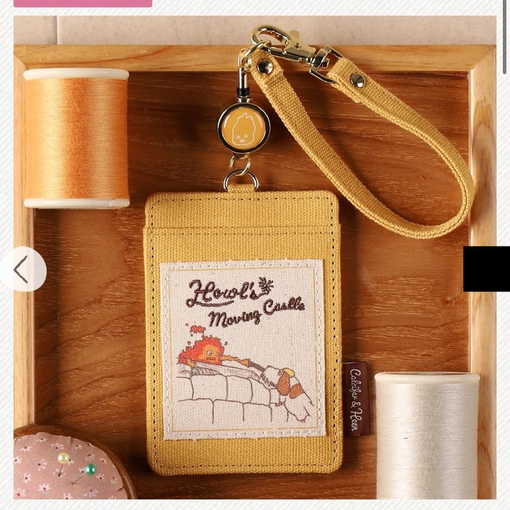 Studio Ghibli Howl’s Moving Castle Heen Calcifer Card Holder Wallet NWT Japan - Picture 1 of 4
